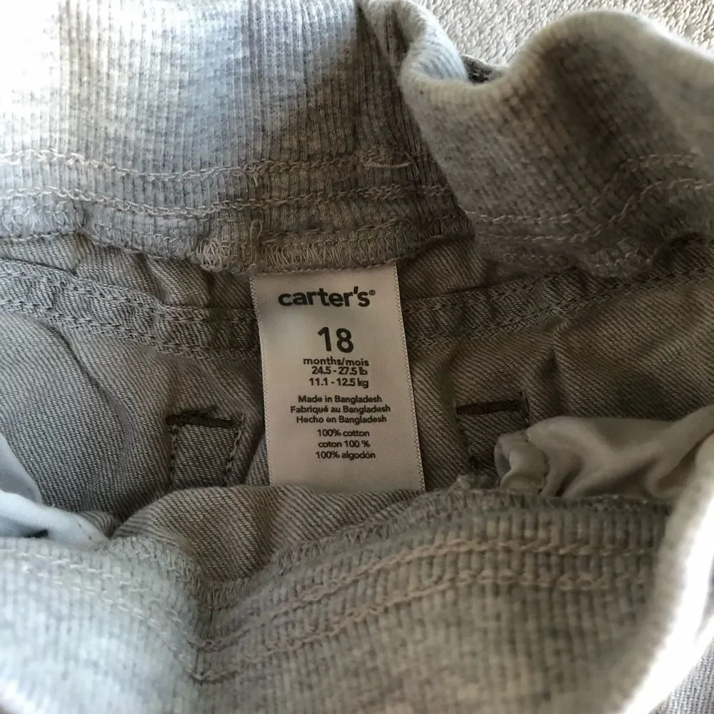 Carter’s Pull On Light Gray Jeans